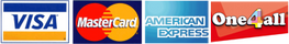 Credit card icons for online course booking